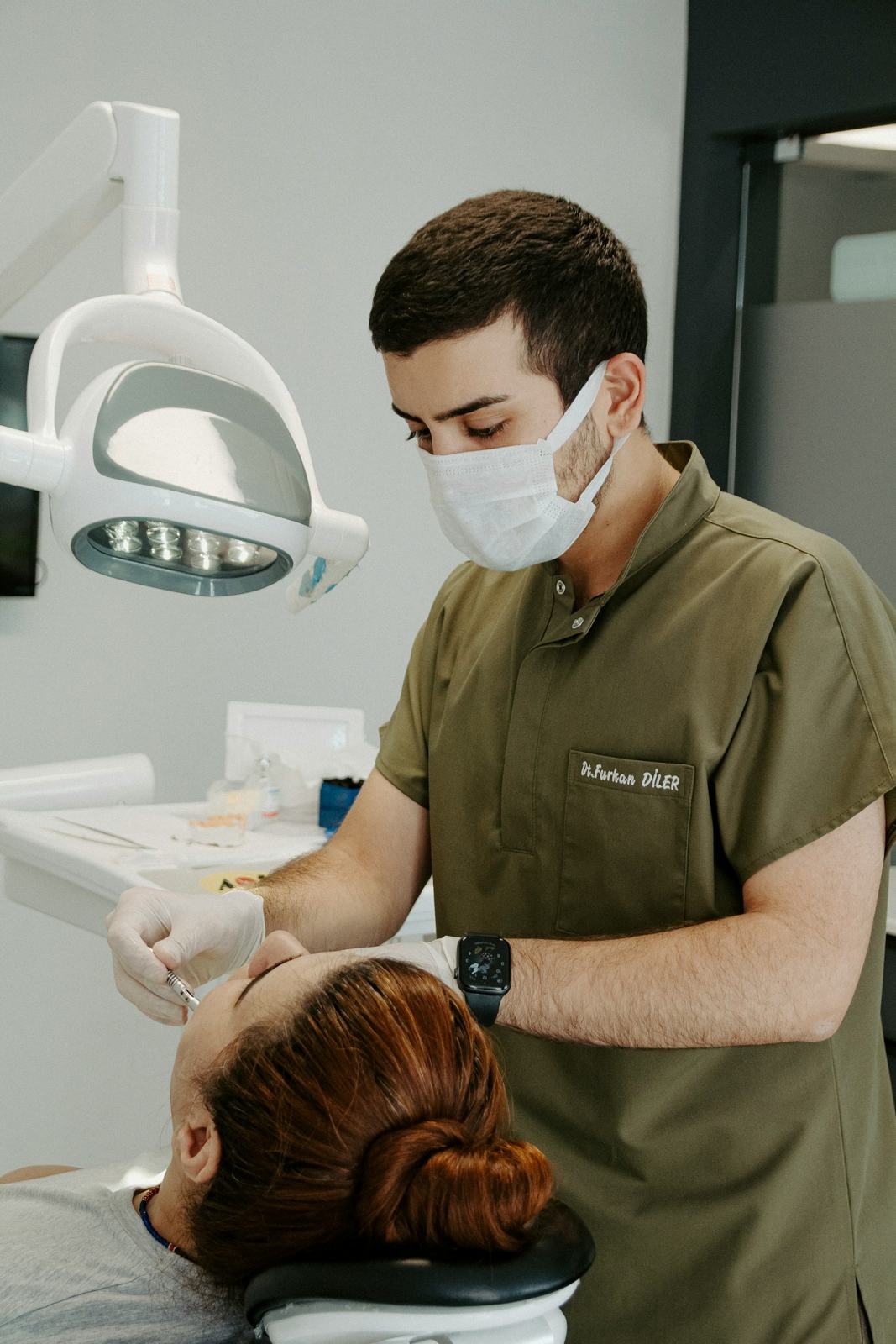 Dr. Andre Navarro treating a patient