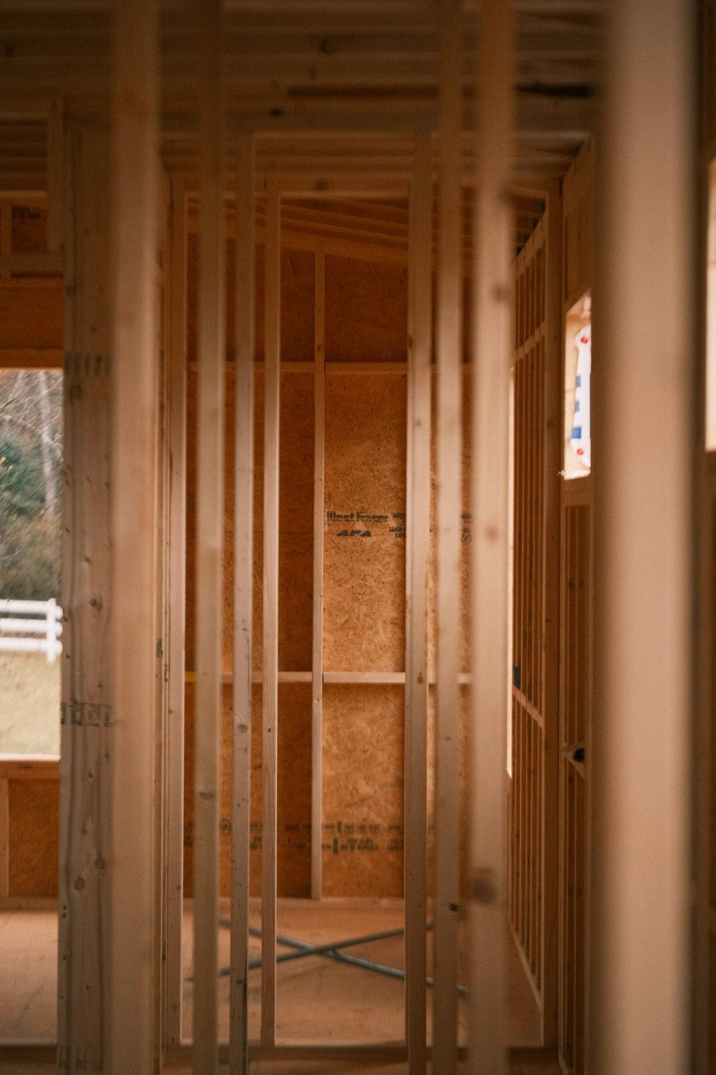 New wood framing