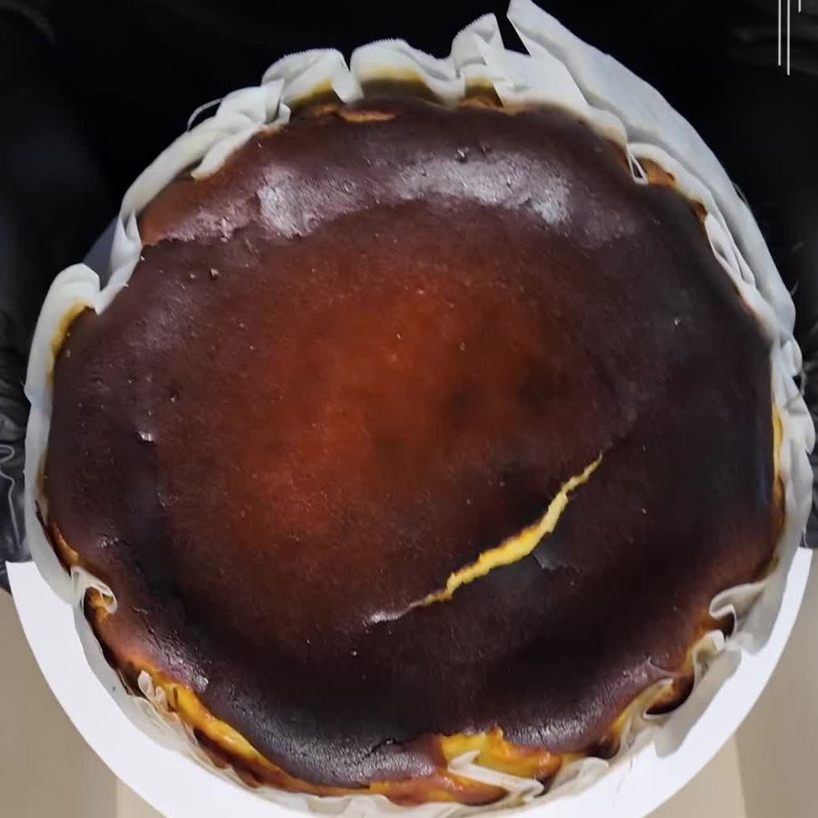 Classic burnt Basque cheesecake